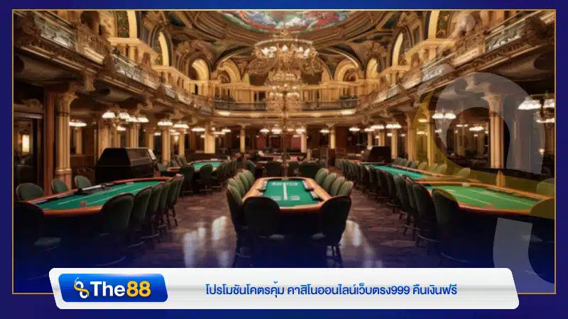 โปรโมชันโคตรคุ้ม คาสิโนออนไลน์เว็บตรง999 คืนเงินฟรี