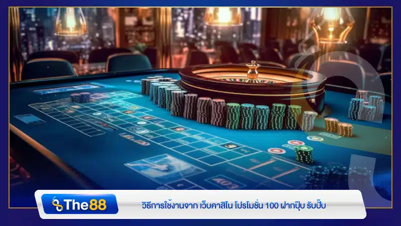 วิธีการใช้งานจาก เว็บคาสิโน โปรโมชั่น 100 ฝากปุ๊บ รับปั๊บ