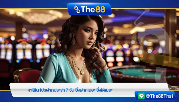 คาสิโน โปรฝากประจำ 7 วัน ยิ่งฝากเยอะ ยิ่งได้เยอะ